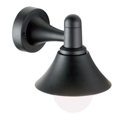 online Applique Piccola in Basso da Esterno E27 in Termoplastico Sovil Nero