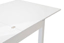 Tavolo da Pranzo Allungabile a Libro in Melamina 100/200x100x78cm TFT  Raff Bianco Lucido