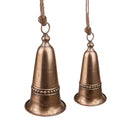 Set di 2 Campane con Fregio 32 cm Champagne