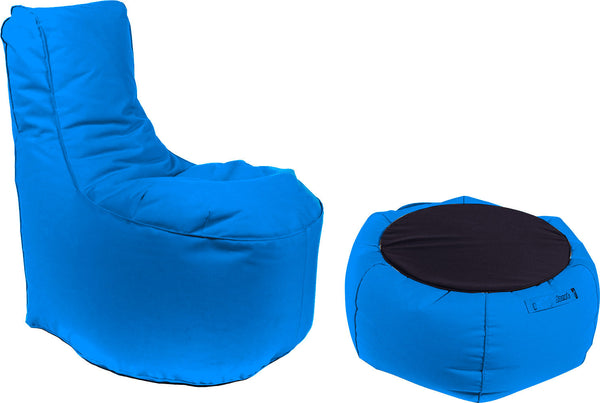 online Poltrona Pouf e Tavolino in Acrilico Pomodone Royal Blu
