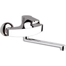 Rubinetto Miscelatore Monocomando Girevole Lavello a Parete in Ottone Mariani Surf Cromato