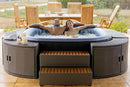 Mobiletto SPA a Giorno per Vasca Idromassaggio Quadrate 85x30x58 cm Grigio