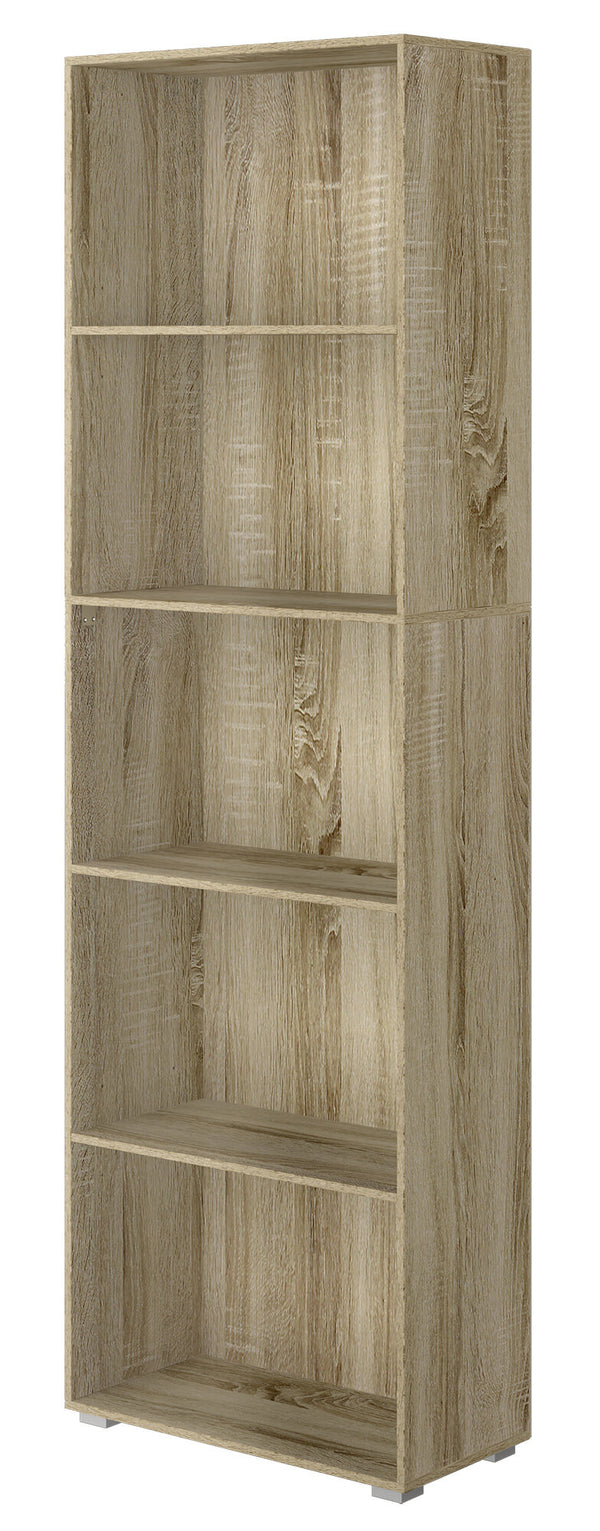 Libreria 5 Ripiani 60x30x195 cm in MDF Rovere prezzo
