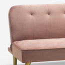 Divano Letto Clic Clac 180x81x77 cm in Tessuto Rosa