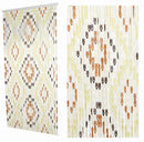 Tenda a Fili per Porta Antimosche 140x240 cm in Plastica Rombi Noce Grande