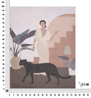 Dipinto su Tela Lady Animals 80x3,7x100 cm in Legno e Tessuto