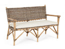 Divano 2 Posti 122,5x70x80h cm con Cuscini Tarifa