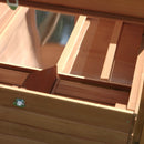 Pollaio Gabbia per Galline da Esterno con Zona di Corsa e Nido in Legno 190x81x103 cm 