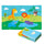 Tappeto Morbido per Bambini 120x90x0,8 cm Pieghevole Doppia Grafica Giungla Multicolore