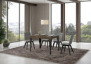 Tavolo Allungabile 120-204x80x77 cm Paxon Noce e Antracite