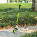 Monopattino Pieghevole per Bambini 72,8x33,4x75-85 cm in Alluminio e Acciaio Verde