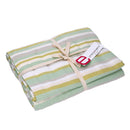 Tovaglia Rettangolare 140x240 cm in Cotone 180 GSM Stripe Verde