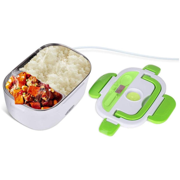 Scaldavivande Elettrico 24x17x10 cm 40W 2 scompartimenti interni con cucchiaio Verde prezzo