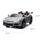 Macchina Elettrica per Bambini Licenza Ruf Big 24V Grigio  