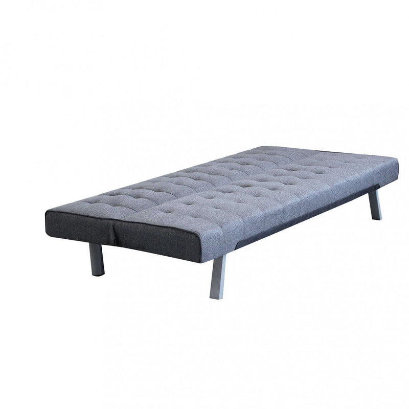 Divano Letto Barry 178x80x71 cm in Tessuto Grigio scuro