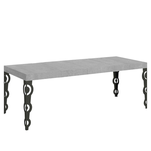 Tavolo Allungabile 160/264x90x77 cm Karamay Premium Cemento sconto