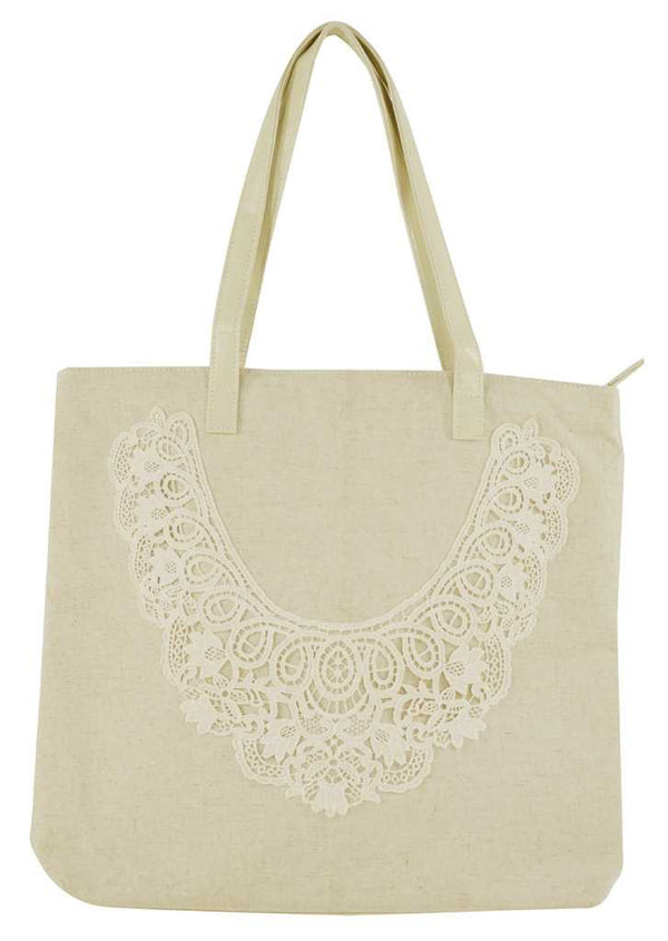 Borsa decoro pizzo cm 44,5x11x54,5 sconto