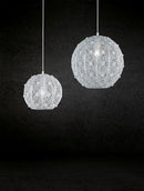 Lampada a Sospensione da Interno  E27 in Metallo Bianco