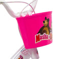 Bicicletta per Bambina 14” 2 Freni Masha e Orso Bianca