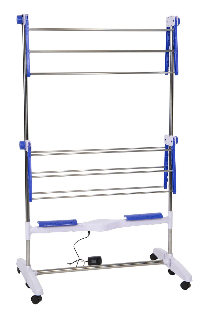 Asciugabiancheria Stendibiancheria Elettrico 24W Asciugatrice per Biancheria Stendino con Ruote