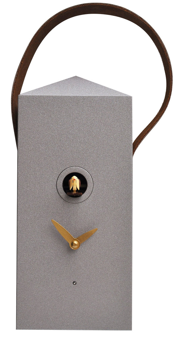 sconto Orologio a Cucù da Parete 12x27x12cm Pirondini Italia Lanterna Argentato