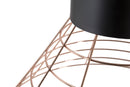 Lampadario Net Ø45x42 cm Metallo Nero e Rame