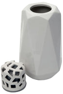 Vaso Ceramica Arabesque Faces Grande 15,5x14x32 cm in Ceramica