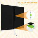 Telo Proiettore 120 Pollici 244x183 cm in Tessuto a Rete Bianco