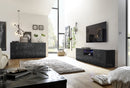 Mobile Porta TV 2 Ante 180x42x57 cm in Legno TFT Praga Antracite