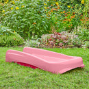 Scivolo per Bambini Pieghevole a 3 Gradini Rosa
