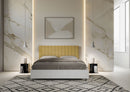 Letto Matrimoniale Kaia Ocra Varie Misure