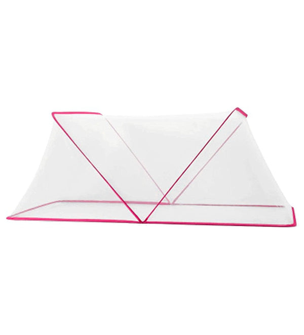 Zanzariera per Letto Pieghevole 190x135 cm Esagonale a Rete Nylon Rosa prezzo