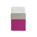 Trapuntino Double Face Estivo 100gr Tinta Unita in Microfibra Fucsia/Grigio Chiaro Varie Misure