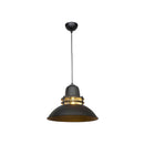 Lampada a sospensione Tibet  nera stile industriale
