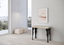 Consolle Allungabile 90-196x40x77 cm Paxon Small Premium Cashmere Telaio Antracite 