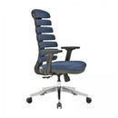 Poltrona da ufficio 64x48x120/130 cm Spring blu