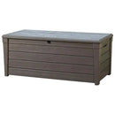 Baule Cassapanca da Esterno 145x60,3x69,7 cm in Resina Effetto Legno Keter Brightwood Marrone