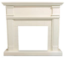 Cornice da Pavimento per Inserto Camino Elettrico 114x28,2x102,2 cm in MDF Sined Caldera Bianco