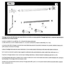 Tenda da Sole a Caduta 3x2,5m Tessuto in Poliestere Disegno P4032