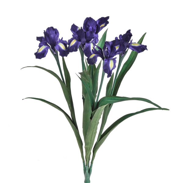 sconto Iris Artificiale Composto da 5 Fiori Altezza 68 cm Viola