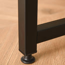 Scrivania da Ufficio 120x60x75 cm in Metallo e Legno Marrone Rustico