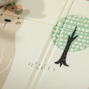 Tappeto Morbido per Bambini 196x176x1,5 cm Superficie Impermeabile in XPE a Tema Bosco   