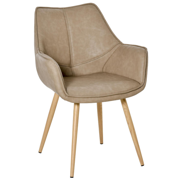 Sedia Imbottita 63x61x84 cm in Similpelle Marrone acquista