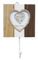 Appendi Abiti Lignes Verticale con Cornice 12x4,5x19 cm MDF Vetro e Ferro Multicolor