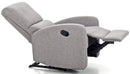 Poltrona Relax Reclinabile Manuale in Tessuto Fiorella Grigia