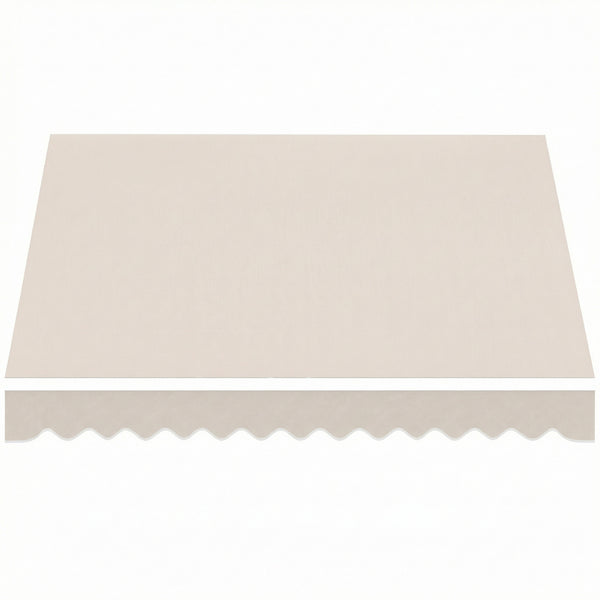 sconto Telo di Ricambio per Tenda Parasole Retrattile 337x250 cm in Poliestere UV 50+ Crema