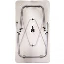 Tavolino Professional 80x60x50/69 h cm in Acciaio Bianco
