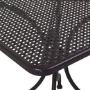 Tavolo Quadrato da Giardino 80x80 cm in Ferro Ivrea Noce