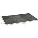 Tappeto Moderno 200x120 cm in Poliestere Grigio