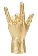 Statua Mano ""Yeah"" 14,5x23x7 cm in Poliresina Oro